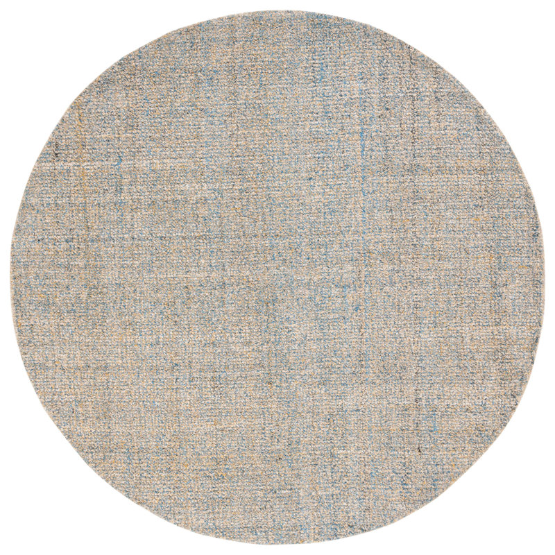 Jaymeson Abstract Hand Tufted Performance Abstract Rug, Round 6'