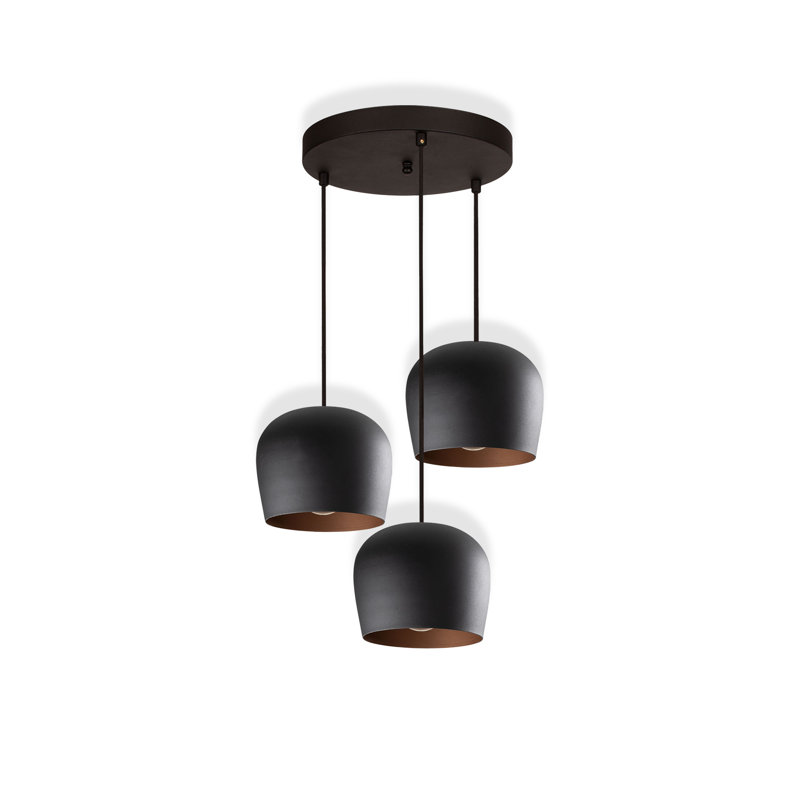 Luminaire suspendu en forme de tasse 3 lumières