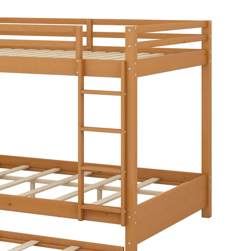 Lit superposé en bois avec lit gigogne, Couleur du bois
