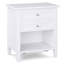 Table de chevet transitionnelle en bois Warm Shaker-2091852493