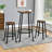 Akaysia 3-Piece Modern Industrial Metal Bar Table Set for Small Spaces and Breakfast Nooks-1865725277-1865692033