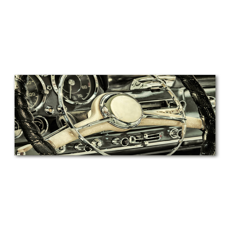Cabriolet Steering Wheel - Wrapped Canvas Print