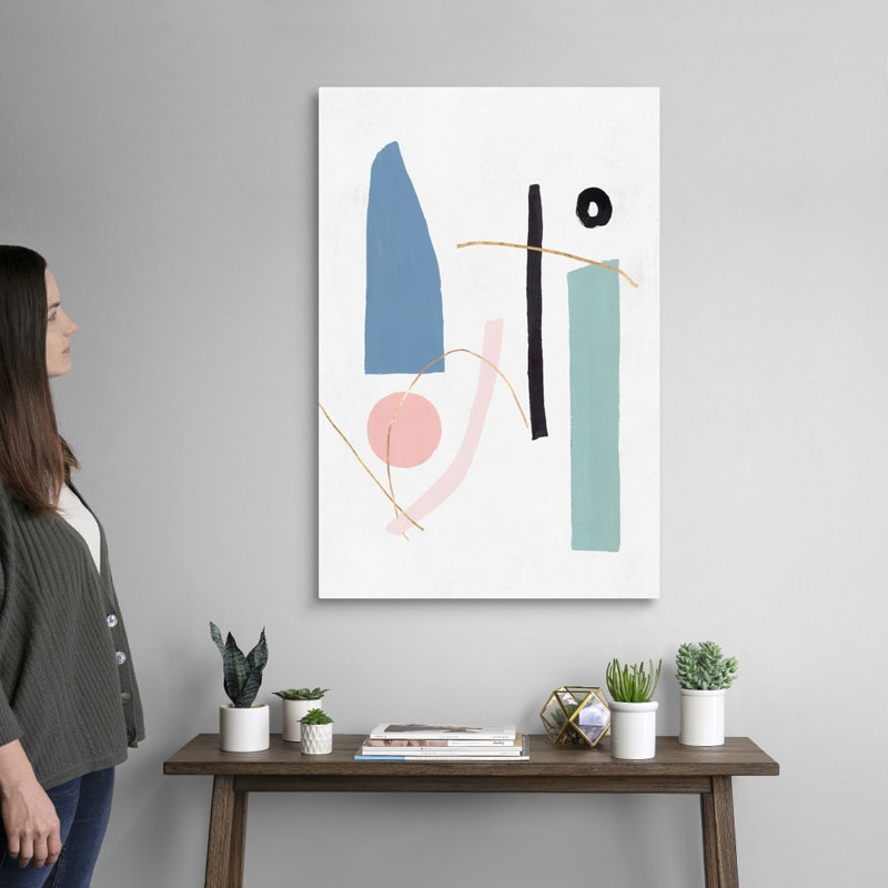 Reproduction d’art sur toile, "precision I blush version" par PI studio, Toile tendue, H 36 po x l 24 po x P 1,25 po