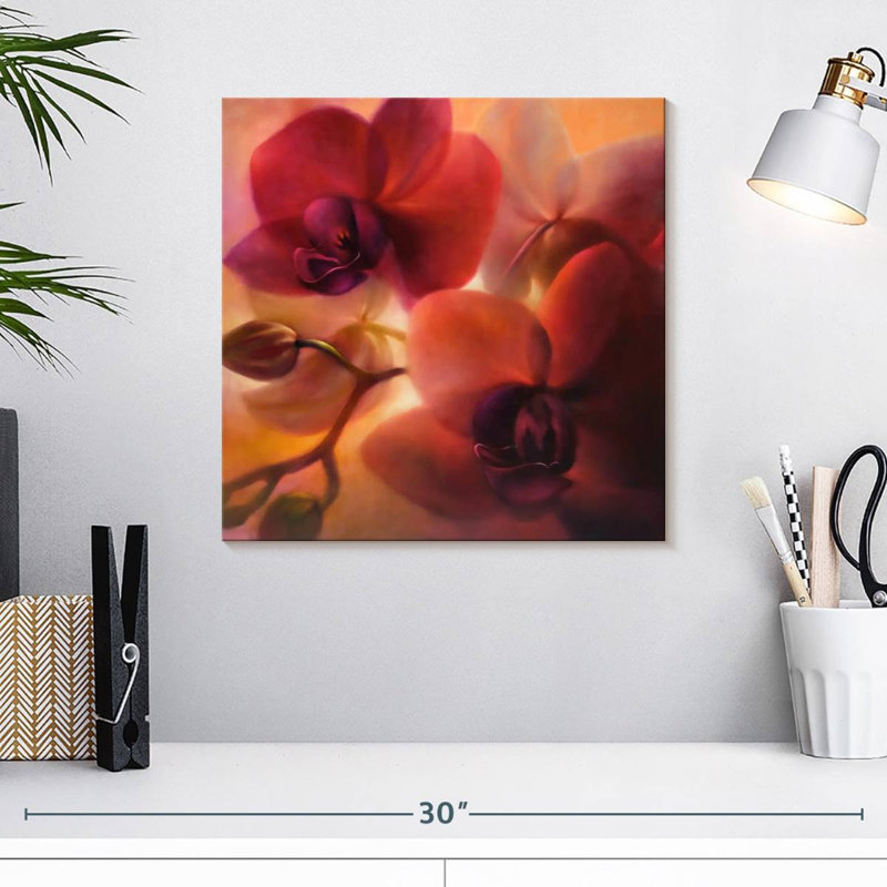 Harnek Orchids, 16" H x 16" W