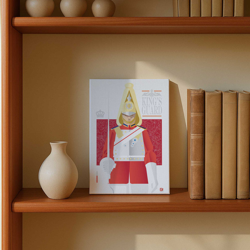 La garde du roi, Toile tendue, Ne s’applique pas, H 30 po x l 20 po