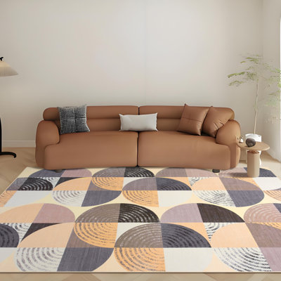 Tapis Wymond moderne à tapis abstrait et lavable pour l'intérieur, antidérapant, doux, petit tapis, tapis en marbre, imprimé mince pour la décoration intérieure