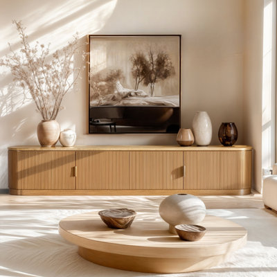 Meuble télé moderne et simple Burlywod