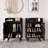 Shoe Cabinet, 3-Tier Freestanding Shoe Rack With Doors And Legs FSSR023-1044236492