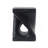 MGO Twist Shape Side Table, Wood-Like Texture, Black Color-331591625