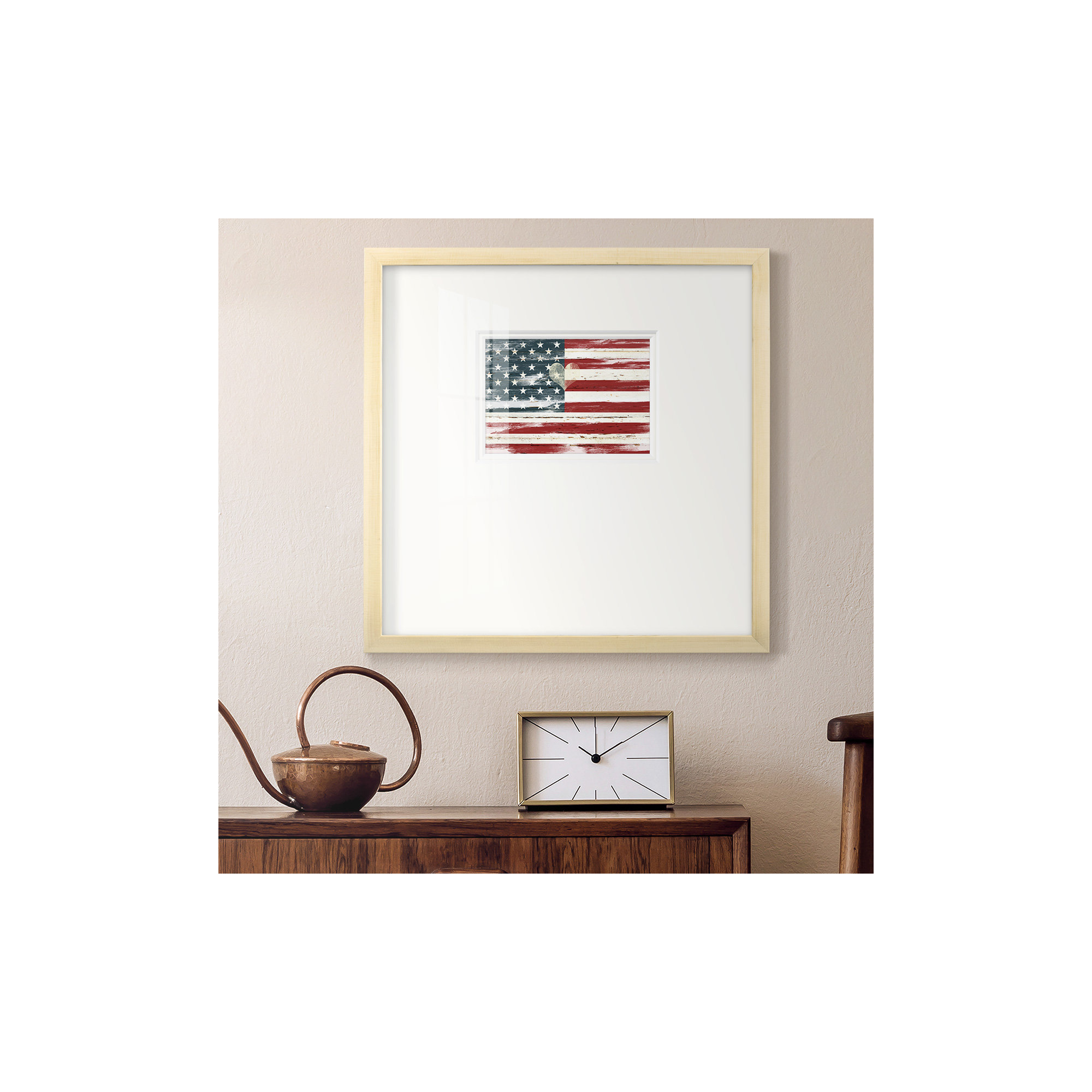 Heart Of America, 21" H x 21" W x 1.25" D