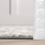 Tapis performance gris / blanc moderne à motif abstrait tissé à la machine Deedra-117933397