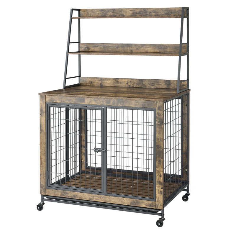 Cage pour chien avec cadre en fer