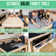 Gosports 7 Ft 3-in-1 Multi Game Pool Table Set with Dining, and Table Tennis Game Includes Storage Bench