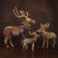Cerf de forêt debout