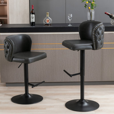 Tabouret de bar pivotant à hauteur réglable