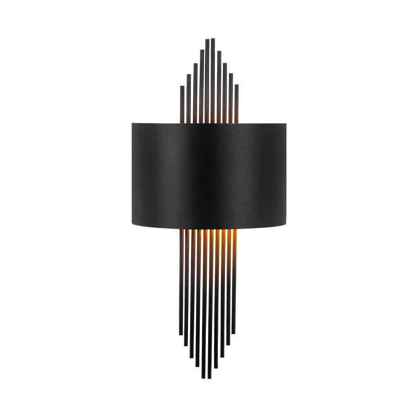 Modern Black Wall Lamp, Metal Body, 29.5 x 3.9 x 8.7 inches | E27 Socket, Max 40W, IP20 | Stylish Novelty Design for Home Decor | Includes Setup Instructions & Connecting Apparatus | Perfect for Accent Lighting