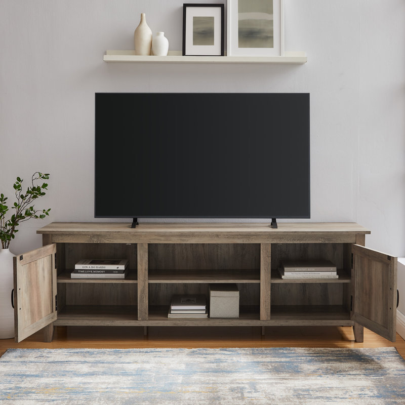 Favio 70" 2-Door TV Stand for TVs up to 80", Grey Wash