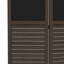 4 clôtures d'intimité, hauteur 67 po, brun noyer avec tableau noir pour écran de chambre pliable, 4, 5,5 pi