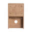 12 Inch Small Wall Mounted Storage Shelves, Bathroom Storage, Plywood, Imitative Oak