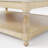 43.7'' W Upholstered Ottoman Coffee Table With Lower Storage Shelf And Tray-Friendly Top