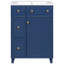 Armoire de salle de bain 24 po - Meuble-lavabo rectangulaire en céramique-130597570