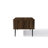 47.2'' Mid Century Modern Coffee Table, Dark Oak Wood Coffee Table with Storage Drawer and Open Shelf