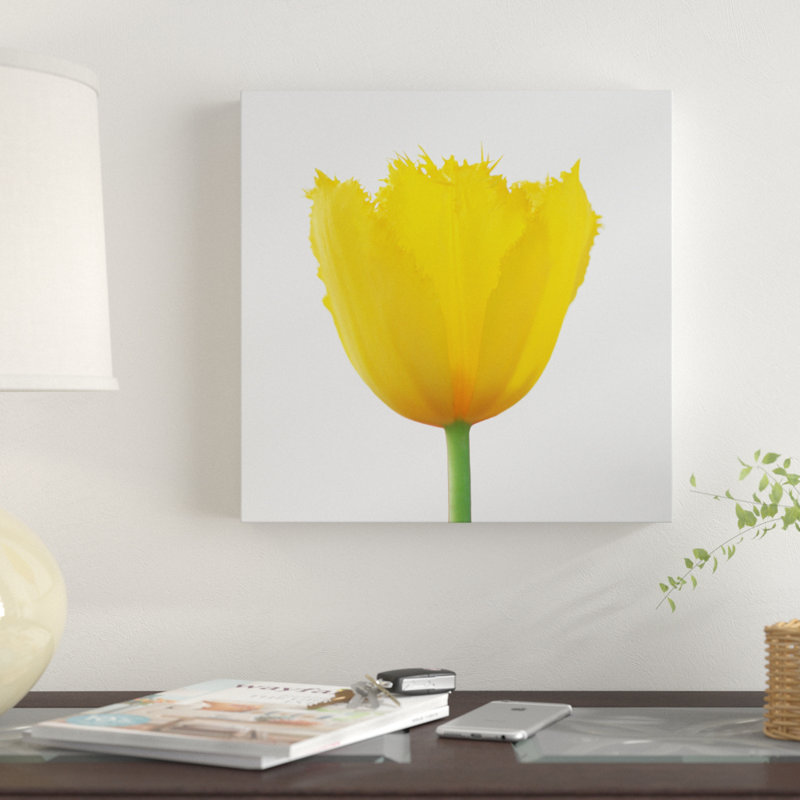 « yellow beauté », reproduction d’impression sur toile tendue, H 14 po x l 14 po x P 2 po