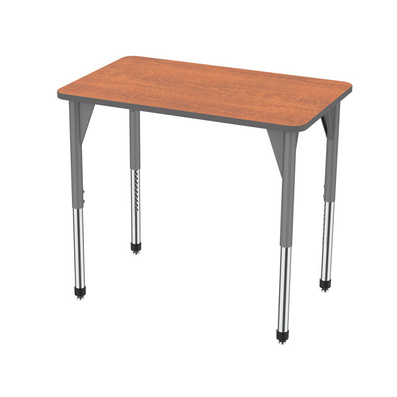 Table d'activités rectangulaire à hauteur réglable Premier Series Whiteboard, H 42 po x L 48 po x l 30 po, Gris
