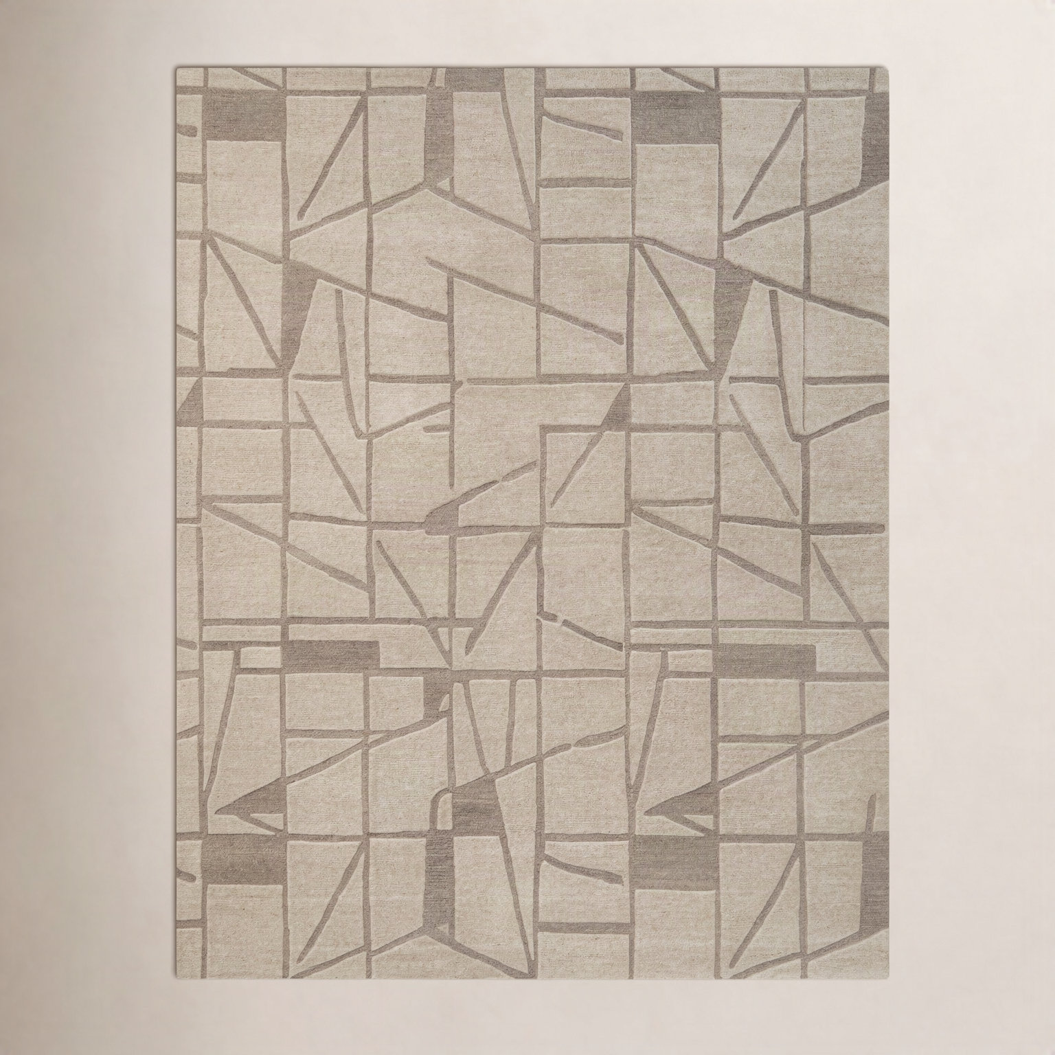 Lira Hand-Tufted Wool Geometric Rug, Rectangle 8'9" x 11'9"