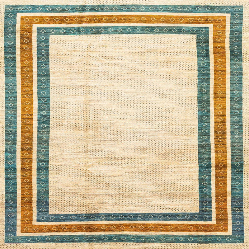 Abstract Indoor Rug, Square 8'