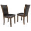 Ensemble de table de salle à manger 6 pièces avec banc et chaises, ensemble de table de salle à manger en bois pour 6 personnes, ensemble de table de salle à manger de style rustique pour 6 personnes, noyer foncé