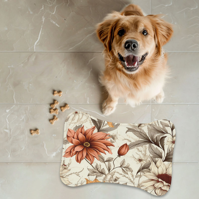 Free Flowers - Tapis d'alimentation en os 1 pièce