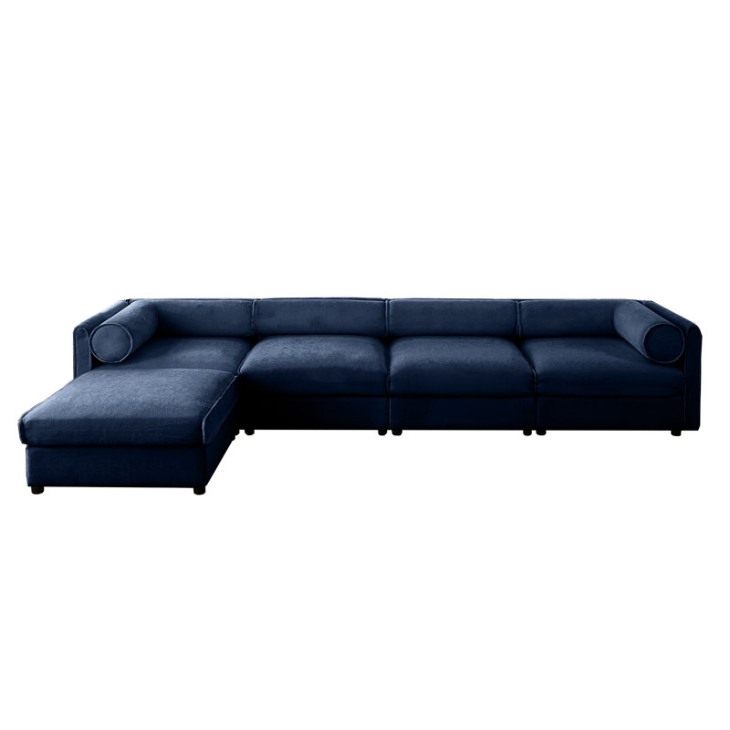 4 espaces de rangement en chenille bleue: une expérience d'assise confortable et ordonnée, 4, Bleu