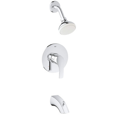 Robinet de baignoire et douche à double fonction et pression équilibrée EuroSmart®