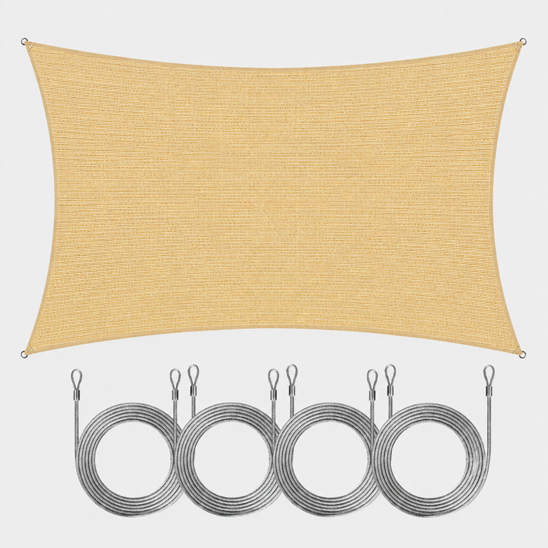 Voile d'ombrage Amgo, Beige, 10 pi x 20 pi