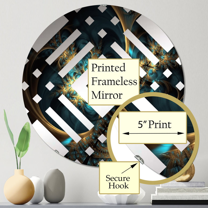 Edythe - Miroir décoratif diamant, 31,4 po x 31,4 po