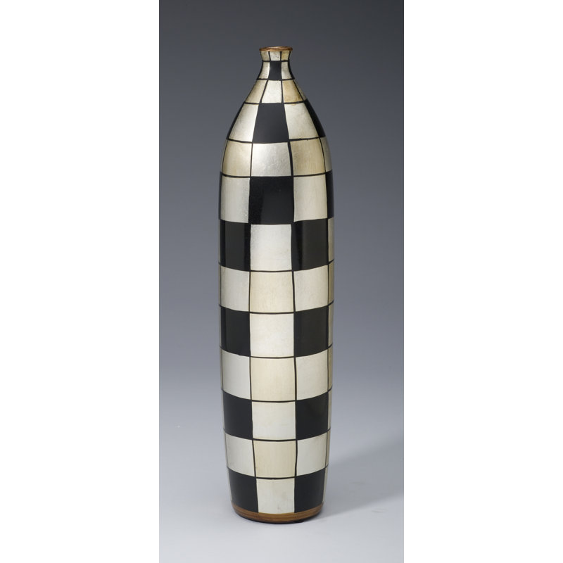 Vase à carreaux Agape, H 17 po x l 4 po x P 4 po
