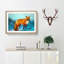 The Red Fox - Picture Frame Painting Print-56712298-56712297