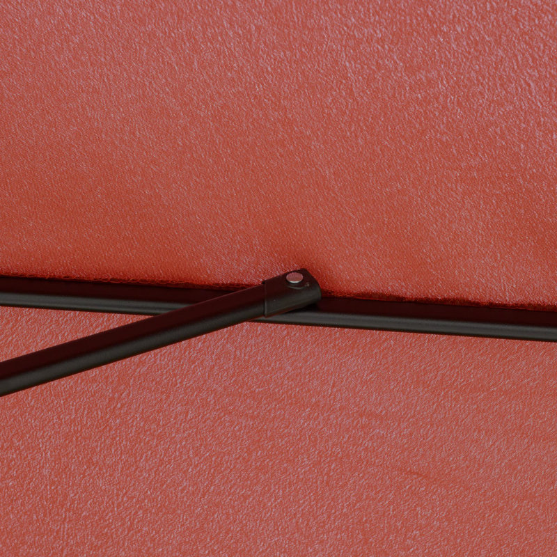 266cm Tilt Market Parasol, Red