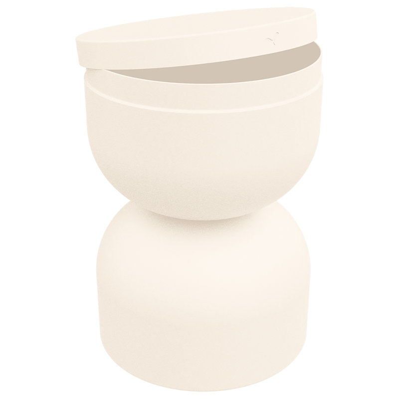Piapolo 18" Patio Bar Stool, Latte Beige