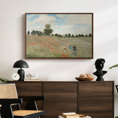 Le champ de coquelicots près d'Argenteuil (Les Coquelicots), 1873 - Claude Monet, toile tendue avec châssis