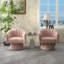 Fauteuil demi-tonneau pivotant de 25,2 po Iryanna-97755416-123185140