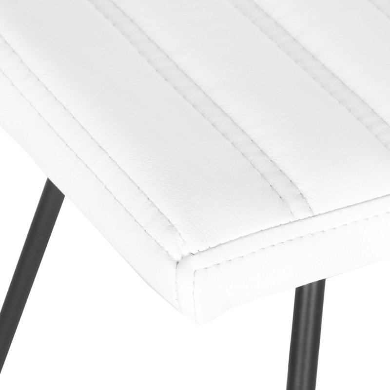 Tabouret de bar et de comptoir Kamyrie, Blanc, Tabouret de comptoir (assise de 26 po de hauteur)