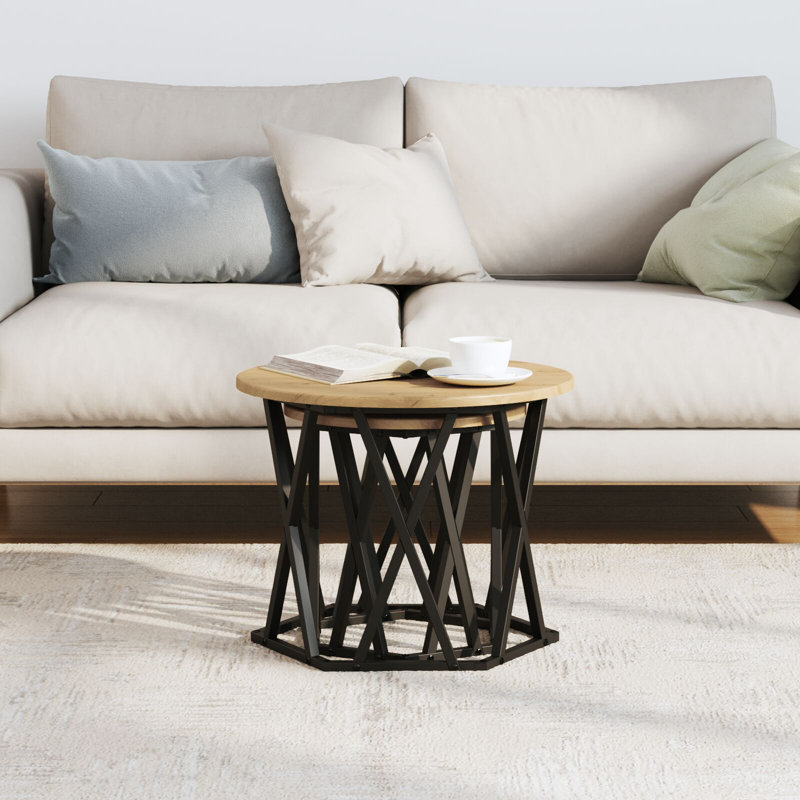 Coffee Table, Artisan Oak, 40cm H x 50cm W x 50cm D