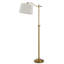 Lampe sur pied de forme traditionnelle réglable 63 "avec abat-jour carré-207825379-207825377