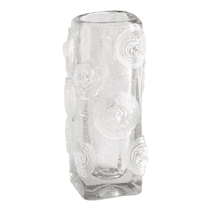 Vase de table en verre fait à la main