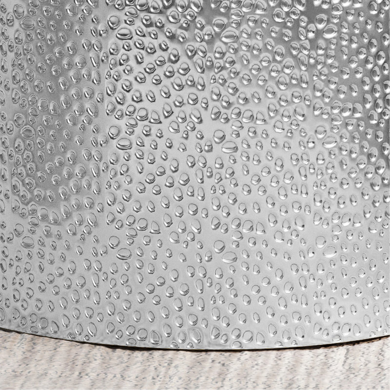 Metal Side Table, Silver