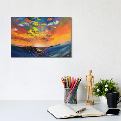 Sky Reflections by Amita Dand - Wrapped Canvas Print