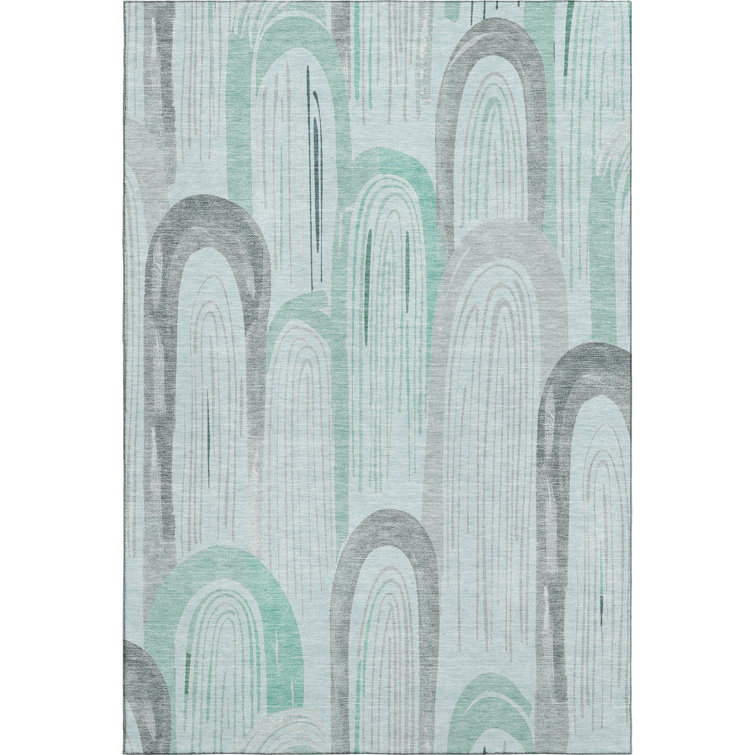 Premium Machine Washable Harjo AMF1588 Geometric Rug
