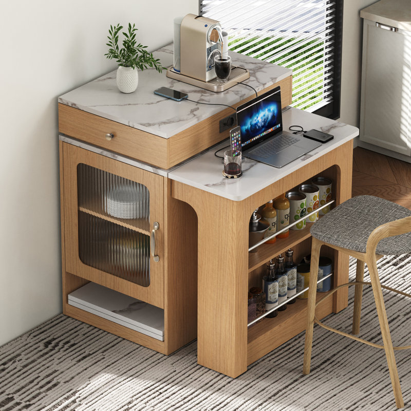 71 cm W Kitchen Island, Natural